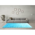 thumbnail image 3 of Ahgly Company Indoor Round Oriental Light Blue Industrial Area Rugs, 7' Round, 3 of 4
