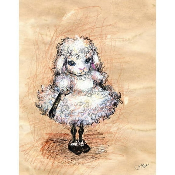 Oopsy Daisy's Holly The Lamb Canvas Wall Art, Size 10x14
