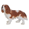 thumbnail image 2 of Garden Decor Animal Statue Brown/White King Charles Spaniel Standing Statue, 2 of 5