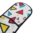 thumbnail image 4 of Yayeee Double Oven Mitt Kitchen Heat Resistant Baking 35" x7" Quilted Glove, Red Triangles, 4 of 6