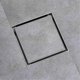 thumbnail image 3 of Azulejo inserto cuadrado de acero inoxidable drenaje de suelo 100x100mm, plata Afortunado Sencillez, 3 of 5