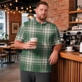 thumbnail image 2 of Trgacdwlo XL-8XL Big and Tall Men's Golf Shirts Plaid Quick Dry Mens Shirts Short Sleeve Breathable Workout Men's Polo Shirts, 2 of 8