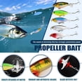 thumbnail image 2 of Propeller Topwater Fishing Lure with 362 Degree Rotating Blade, Splash-Inducing Micro Surface Bait for Bass Panfish, 2 of 5