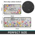 thumbnail image 3 of Spring Kitchen Rugs Sets of 2 Non Slip Washable, Tulip Lavender Floral Spring Kitchen Mats Home Decor, Spring Rug Decorations Indoor, 3 of 6