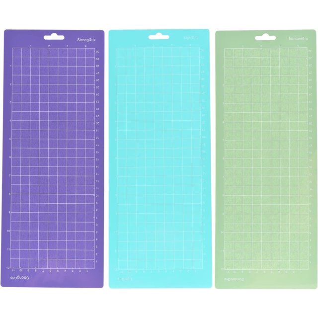 HUGFEGWE 3PCS 12 * 4.5 Inch Replacement Cutting Mat Adhesive Gridded Cutting Mats Compatible with Silhouette Cameo Cutting Machine Explore Plotter Machine U2537-0147