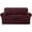 Burgundy, variant on T Cushion Loveseat Slipcover 3 Pieces Sofa Covers for T Cushion Sofa Stretch Slip Covers for 2 Cushion Couch with 2 Individual T Shape Seat Covers (Brown, 2 Cushion)