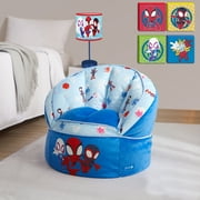Marvel Spider-Man Kids Bean Bag Chair - Blue Polyester