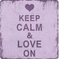thumbnail image 1 of Panneau en Métal Keep Calm & Love, 1 of 1