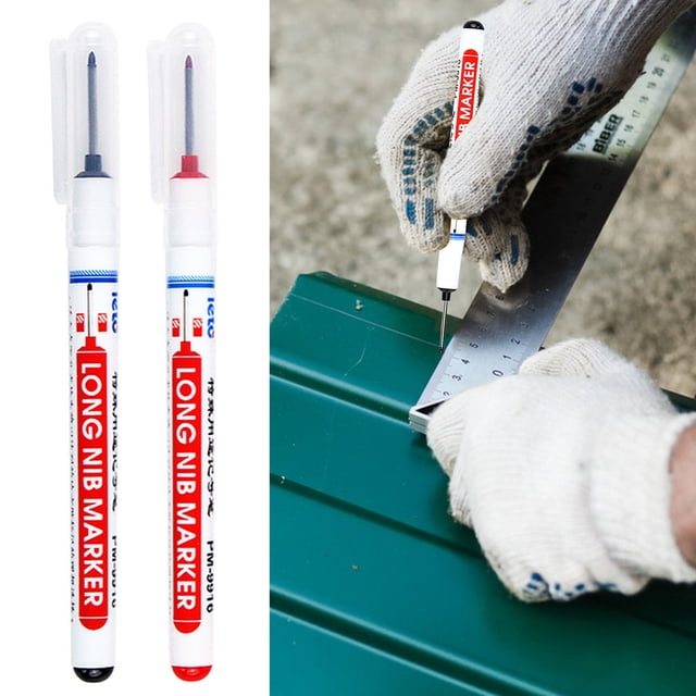 YAOMOBB Deep Drill Hole Marker Waterproof Carpenter Plugs Long Head Multi purpose Silicone Daily Use