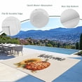 thumbnail image 6 of Outdoor Rug 5x8 ft Fall Waterproof Outdoor Patio Rug Mat Non Slip Outside Area Rugs Carpet for RV,Camping,Porch,Deck,Pool,Balconybackyard,Sunflower Pumpkin Leopard Print Orange, 6 of 9