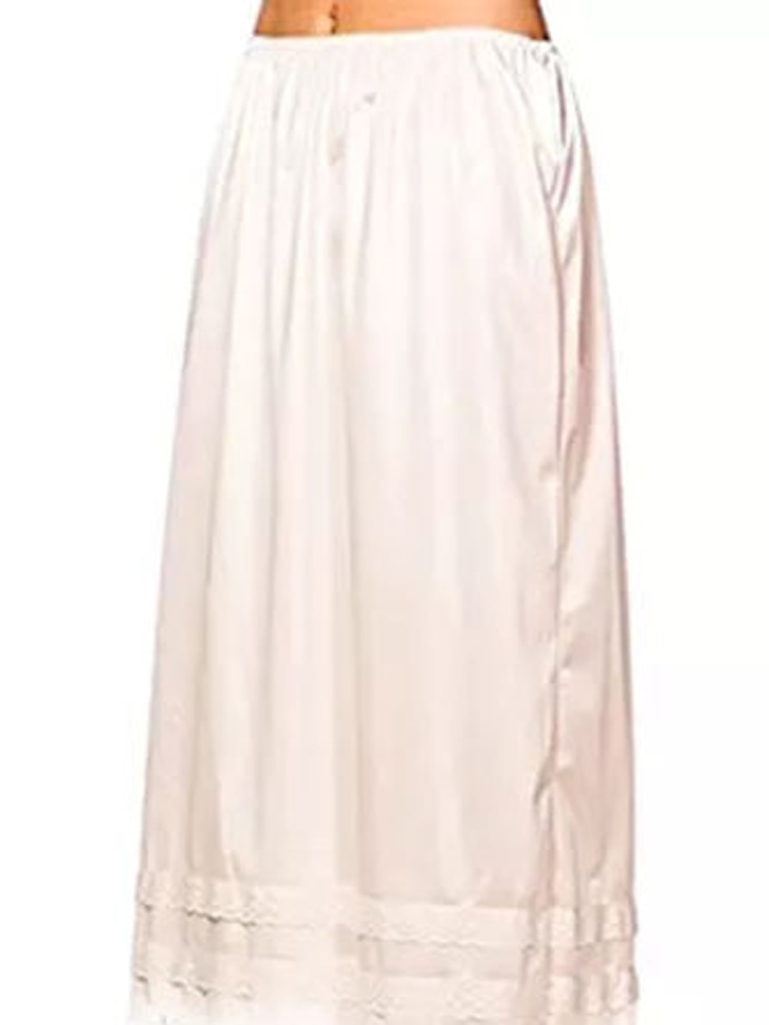 Plus size White Half Slip Petticoat lengths from 23"-40" size 16-18 