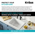 thumbnail image 2 of Kraus Stainless Steel Bottom Grid (19 5/8 x 13 3/4) for 24 Turino Fireclay Drop-In Undermount Kitchen Sink KFD1-24, 2 of 5