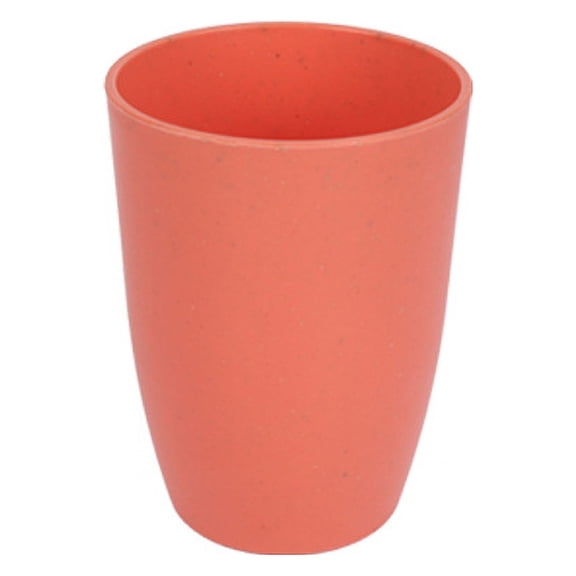 Zhuge [set of 4] Wheat Straw Cups Plastic Cups Reusable Unbreakable Drinking Cups Water Glasses For Kitchen, Camping, Party (Orange Red)