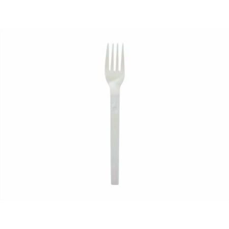 NatureHouse Compostable CPLAWare Fork, 6" Length, White, 50/Pack - SVARP05