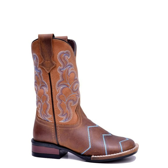 Roper Kids Girls Monterey Angles Square Toe Boots Mid Calf