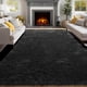 thumbnail image 1 of Alfombra PAGISOFE, 152 x 244 cm, esponjosa, lavable, negra, 1 of 9
