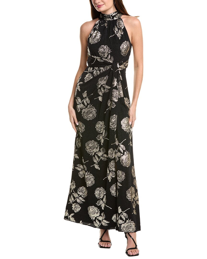 adrianna papell women's beaded long 3d floral dress Adrianna Papell Beaded Gown