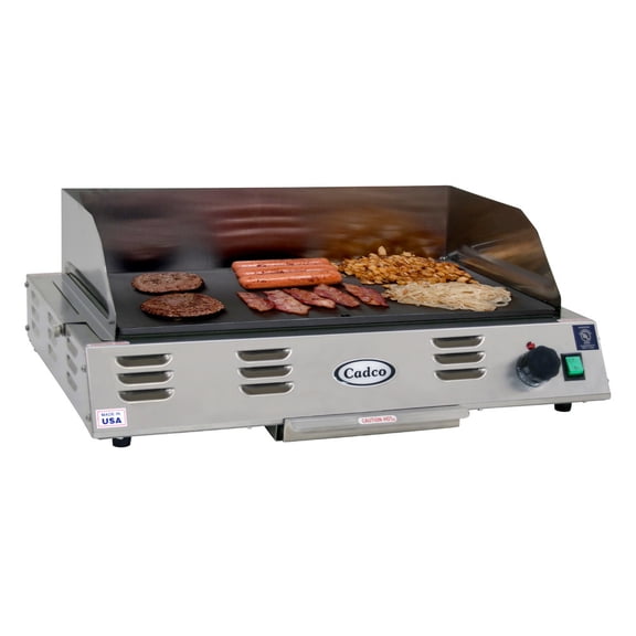 Cadco CG-20 24-1/2" Medium-Duty Electric Buffet Countertop Griddle