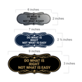 thumbnail image 2 of Designer Do What Is RIght Not What Is Easy Sign (Navy Blue / White) - Large, 2 of 4