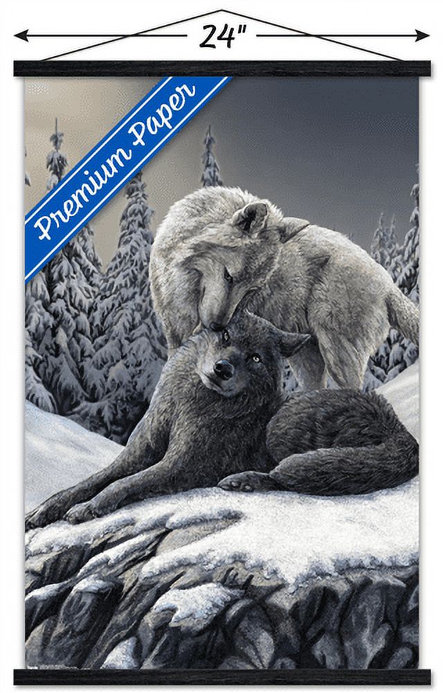 Lisa Parker - Snow Kisses Wall Poster with Wooden Magnetic Frame, 22.375" x 34"
