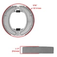 thumbnail image 4 of Caltric Rear Brake Shoes Compatible with Honda Trx300 Trx-300 Fourtrax 300 1988-2000, 4 of 4