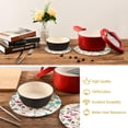 thumbnail image 6 of SKYSONIC Unicorns Flamingo Cats Pot Holders Trivets, 2 Pcs Heat Resistant Trivets,Cute Animals Summer Cotton Thread Weave Mats for Hot Pads Pans Pot Bowl Teapot for Kitchen Decor, 6 of 7