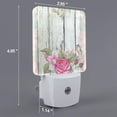 thumbnail image 2 of Bingfone Vintage Wood with Floral Print Night Lights Plug into Wall,Dusk to Dawn,Bright Nightlight Auto-On/Off, for Adults Kids Room Bedroom Bathroom Hallway Kitchen, 2 of 7