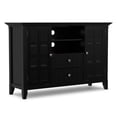 thumbnail image 6 of Simpli Home Acadian 53 inch Wide Solid Wood Transitional Tall TV Stand in Black For TVs up to 60 inches, 6 of 12