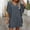 Gray, variant on Sundress V Neck Solid Color Plus Size Dresses Short Sleeve Regular Fit Trendy Vacation Wedding Guest Dress Cocktail for Summer and Hot Weather Gray M