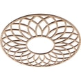 thumbnail image 2 of 18"OD x 6 1/8"ID x 3/8"T Cannes Wood Fretwork Pierced Ceiling Medallion, Alder, 2 of 3