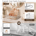 thumbnail image 6 of KQJS Makeup Organizer for Vanity with Drawer, 3-Tier Perfume & Skincare Display Stand, Countertop Storage for Nail Polish, Spices, Figures & Beauty Essentials, Clear, 6 of 11