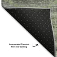 thumbnail image 5 of Addison Rugs Mayfield Premium Machine Washable Transitional Gradient Green Rectangle Rug, 5' X 7'6" Machine Washable Transitional Gradient Green Oversized Sherpa Throw Blanket, 5 of 6