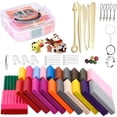 thumbnail image 1 of Foamy Moldeable Kit 63 Piezas,24 Colores Arcilla Para Modelar,Plastilina de DIY, Arcilla Polimerica Escultura y Accesorios Para Modelado,El Mejor Regalo Para Niños y Niñas Seguro y No Tóxico, 1 of 4