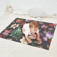 thumbnail image 2 of Pioneer Flower Floral Print Pattern Blanket,Comfortable Soft Lamb Wool Throw Blanket,All Season,Warm Lightweight Blankets for Sofa Bed Couch Living Room Chair,30"x40", 2 of 4