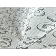 thumbnail image 4 of Ambesonne Numbers Quilted Bedspread Set 3 Pcs, Cartoon, King Size, Black White, 4 of 5