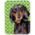 thumbnail image 1 of Carolines Treasures SC9283LCB Dachshund St. Patricks Day Shamrock Portrait Glass Cutting Board - Large, 1 of 1