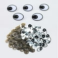thumbnail image 3 of Ojos de seguridad negro 60pcs blanco y negro para muñecas de oso juguetes de, 3 of 8