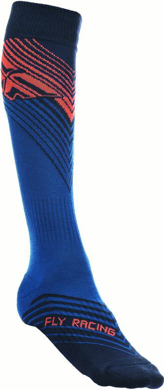 Orange/Blue/Black, Youth Fly Racing Unisex-Adult Mix Socks Thin 