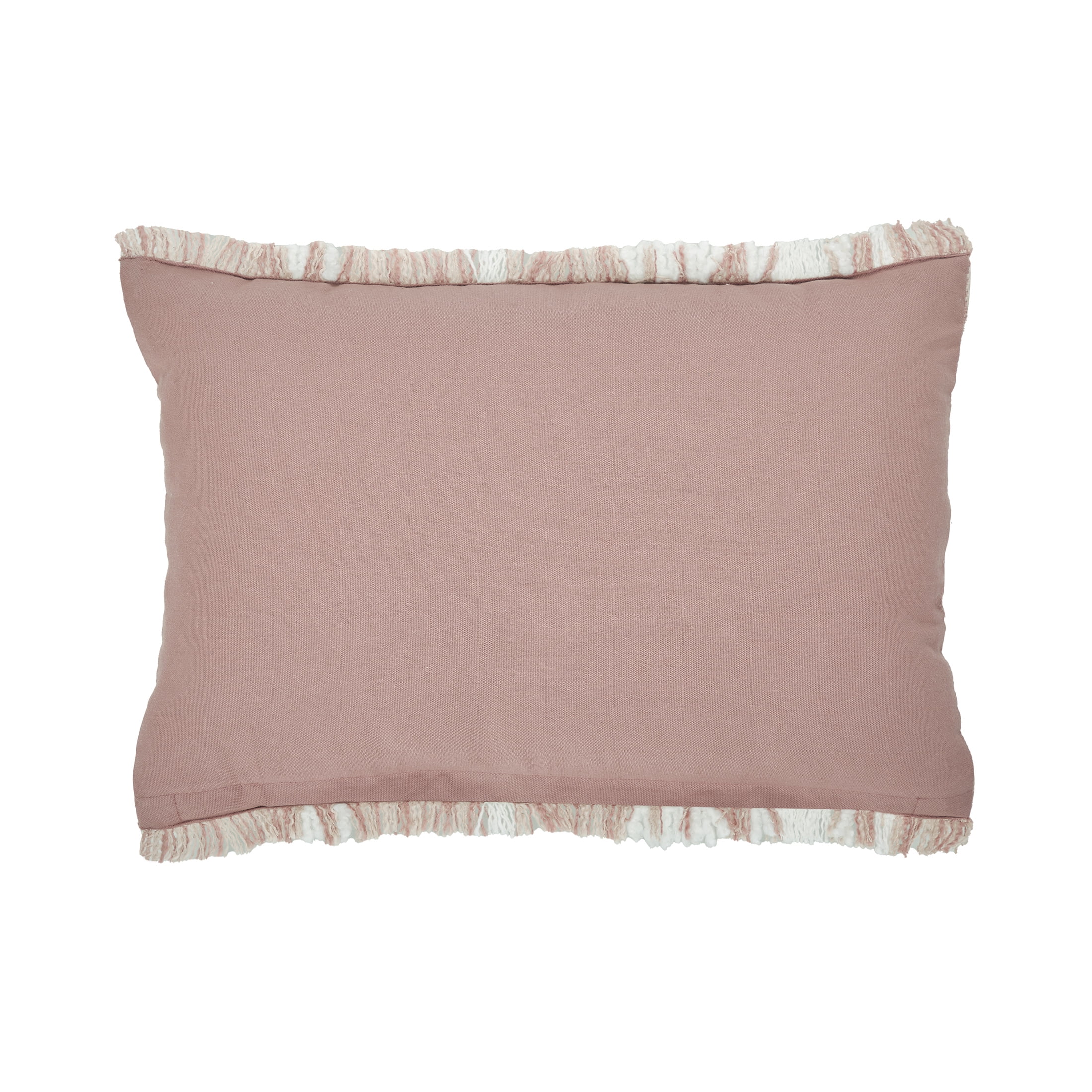 Better Homes & Gardens 14" x 20" Lulu Blush Plaid Cotton Rich Decorative Pillow