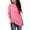 65#Hot Pink, variant on Women's Oversized Long Sleeve Crewneck Fuzzy Knit Warm Sweaters 2025 Fall Pullover Sweater Tops Army Green 4XL