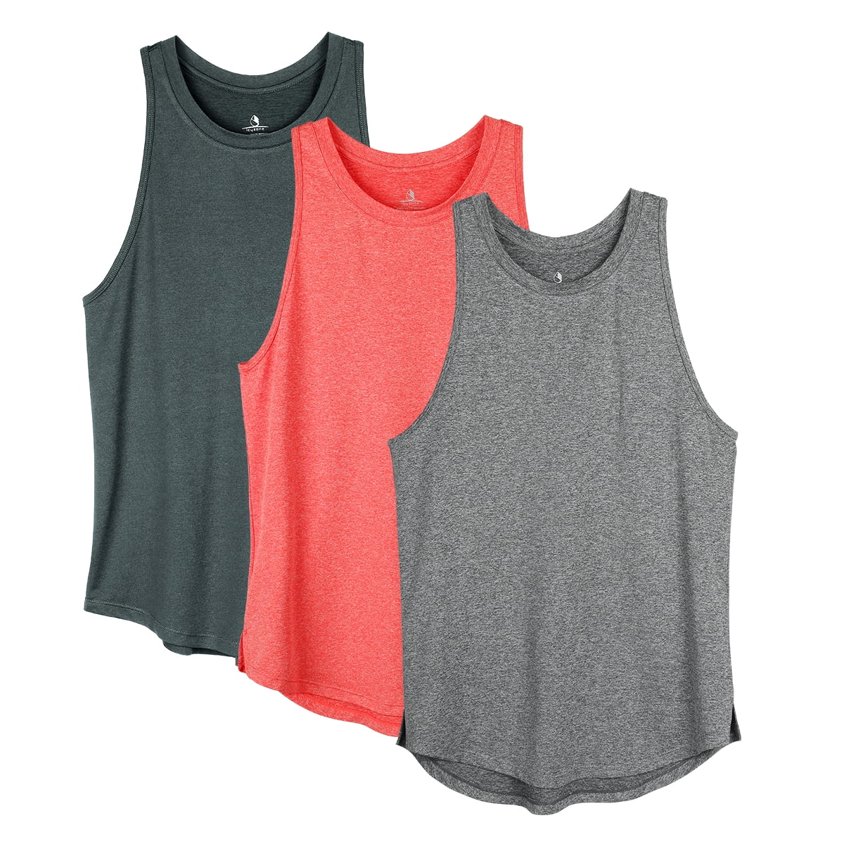 icyzone Women's Racerback Workout Tank Tops - Athletic Yoga Tops, Running  Exercise Gym Shirts (Pack of 3) - Walmart.com