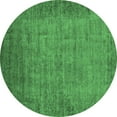 thumbnail image 1 of Ahgly Company Indoor Round Oriental Emerald Green Industrial Area Rugs, 8' Round, 1 of 4
