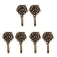 thumbnail image 1 of 6 piezas de ganchos de pared para colgar cortinas de metal con forma de flor, 1 of 8