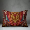 thumbnail image 3 of Creative Products Red Background Folk Pattern 14x20 Indoor / Outdoor Pillow, 3 of 3