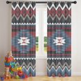 thumbnail image 5 of Blackout Kids Curtains,Colorful Geometric Triangle Chevron Pattern Childrens Insulated Curtains Set Of 2,Bedroom Essentials,Toddler Room Decor 42x84in(106x213cm), 5 of 5