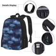 thumbnail image 3 of Pofeuu Starry Sky Print Backpack Travel Backpacks With Lunch Bag Pencil Bag Set 3 pcs Set Cartoon Backpack, 3 of 7