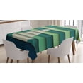thumbnail image 1 of Ambesonne Marine Tablecloth Rectangular Table Cover, Paper Boat Design Nautical, 60"x84", Pale Green Teal, 1 of 3