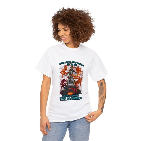 Angels Vs. Demons By Grandmarkee "The Alchemist" Unisex Heavy Weight Tee