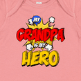 thumbnail image 4 of Inktastic Grandpa is my Hero Boys or Girls Baby Bodysuit, 4 of 5