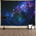 thumbnail image 5 of Tapiz de cielo estrellado Tapiz de galaxia Tapiz del espacio exterior Tapiz de luna y estrella en la noche estrellada Tapiz psicodélico del universo para colgar en la pared para sala de esta, 5 of 5